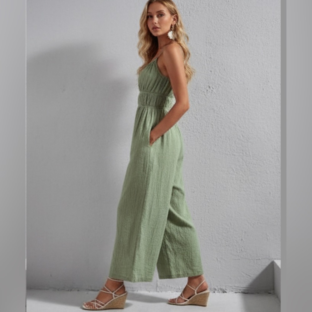 Ruched Bust Cami Jumpsuit - Picture 3 of 6